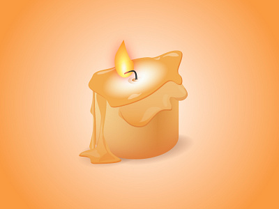 Candle illustration candle design drawn fairytale figure graphic design illustration illustrator picture ui vector web