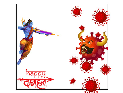 Dussehra0 adobe illustrator adobe photoshop illustration socialmedia socialpost