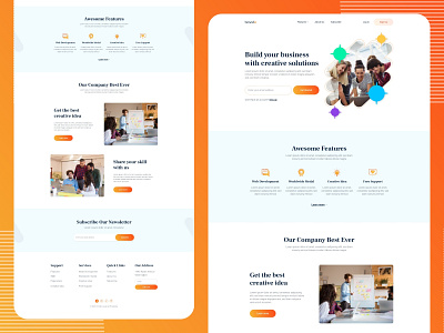 Brande Landing page design