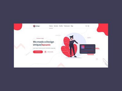 Pixogo Landing Page Design