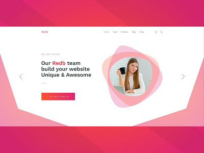 REDB Fashion Landing page design