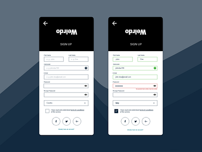Weirdo Sign Up - Mobile dailyui free magazine start start trial startup starup trial trials uiux uiuxdesign