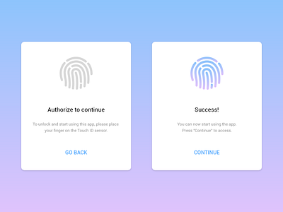 Pop-Up / Overlay - Touch ID