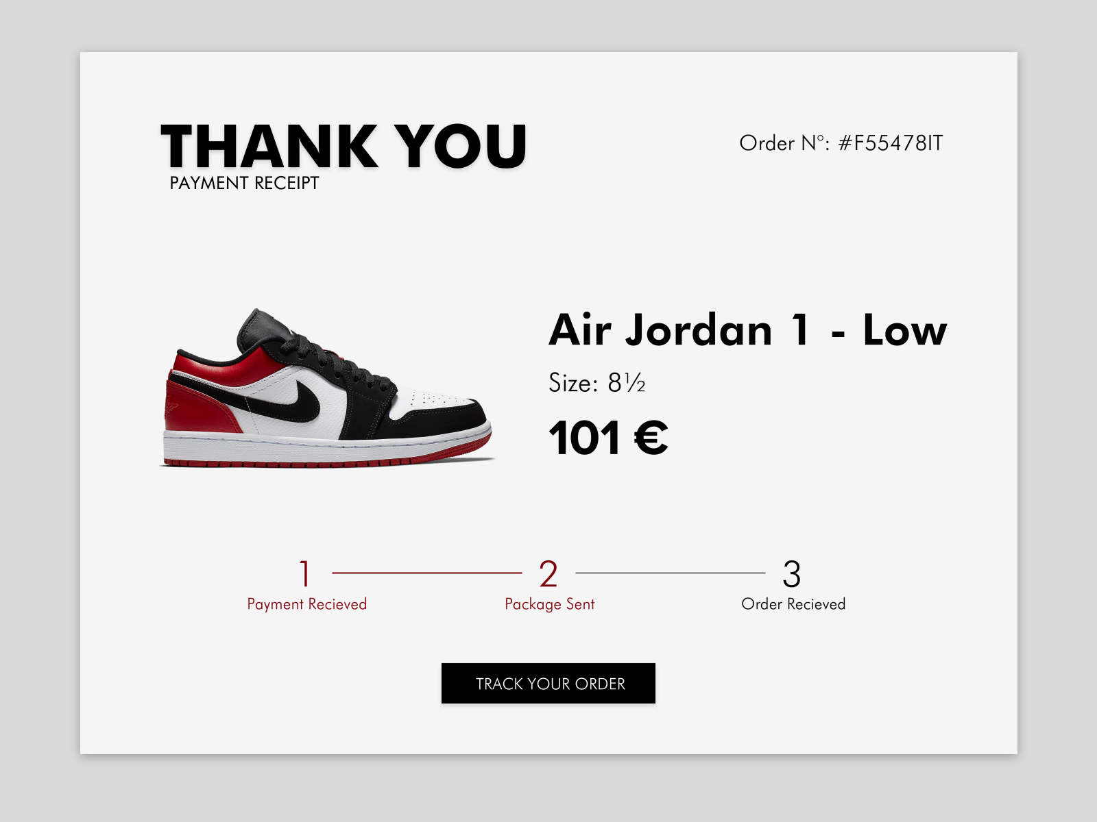 Nike Receipt Template