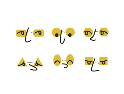 glasses emotion glasses icons illustrator