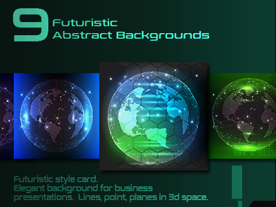 9 Futuristic Abstract Backgrounds