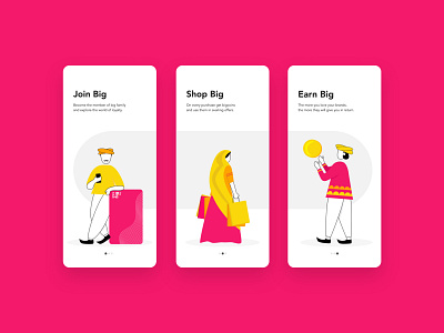 Digital India | Loyalty App Onboarding | Illustrations 2020 adobe app avenir character clean color palette dailyui illustraion illustrator india loyalty mobile onboarding ui photoshop ui uiux ux xd xd design