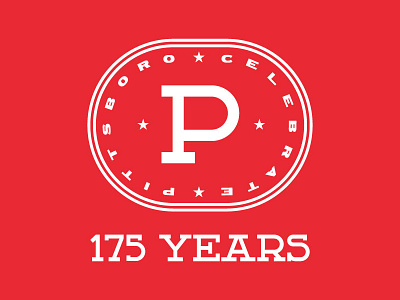 Pittsboro - 175th Anniversary Mark 175 erik wagner indiana p pittsboro red slab