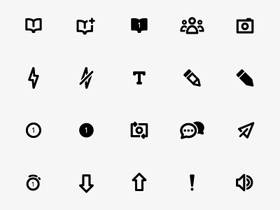Chunky Snapchat Icon Set chunky design icons inconography
