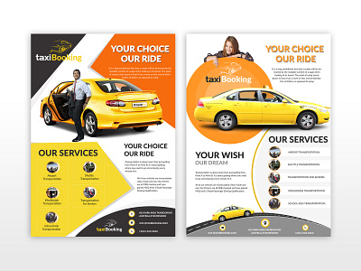 Taxi Flyer Design adobe photoshop flyer poster