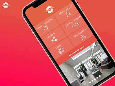 Application Fabrikimo - Agence immobilière agence application ui identity immobilier ui design user experience ux user interface ux design