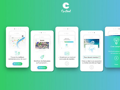 CforGood android application applications cforgood fairtrade ios ui designs ux design