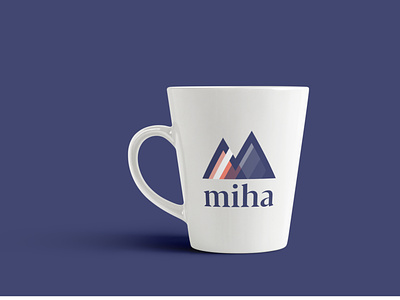 Logo Miha application brand design graphic design logo miha