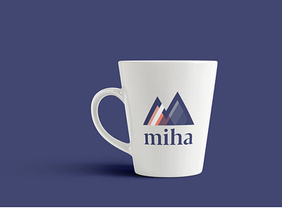 Logo Miha application brand design graphic design logo miha