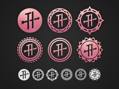 TH logo treatments