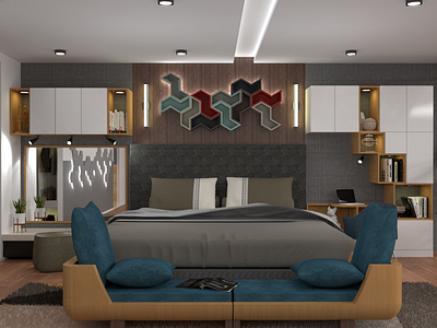 The Loft (Bedroom) furniture design interior design rendering
