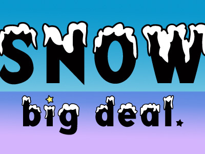 Snowbigdeal font snow snowcap