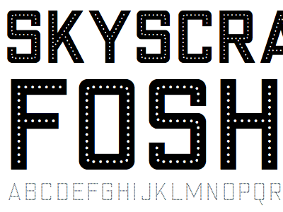 skyscraper font-in-progress