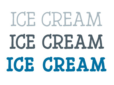 Ice Cream bold custom font medium regular