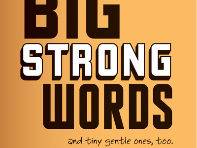 Strong Words fonts gfy meadow liquorstore nicotine bold orange type typography