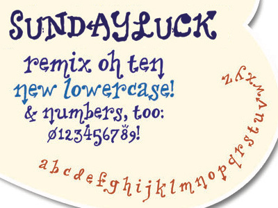 Sundayluck Remix arrows artsy font hand drawn sundayluck typeface