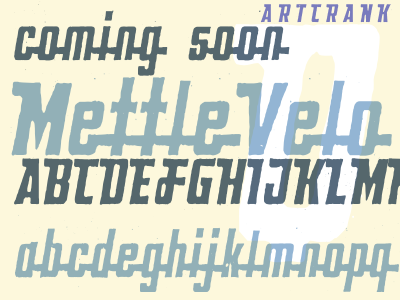 Mettle Velo Bold custom font poster