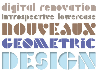 Double Dutch Deco deco double dutch geometric typeface