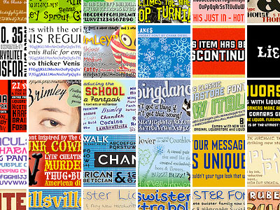 Fontdisplay Flickr Set display flickr font