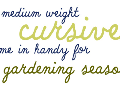 Garden Cursive Font