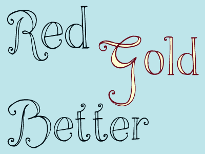 Carlafont Red Gold Better font script