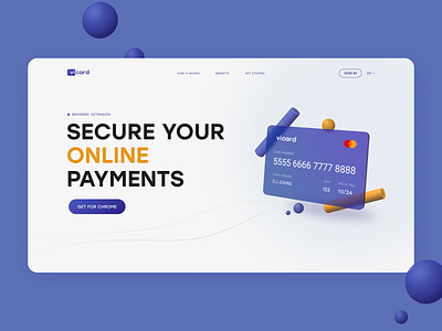 Main Page for Online Banking 3d banking banking website concept creditcard design ui uidesign web webdesign