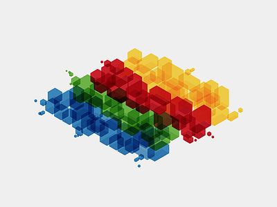 Blocks blocks colour infographic isometric