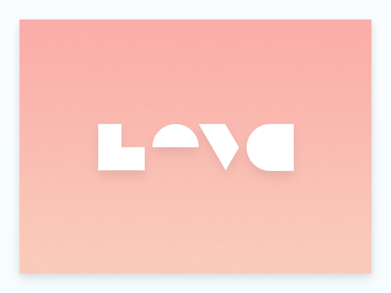 Incomplete illustrator vector text geometry typography incomplete love