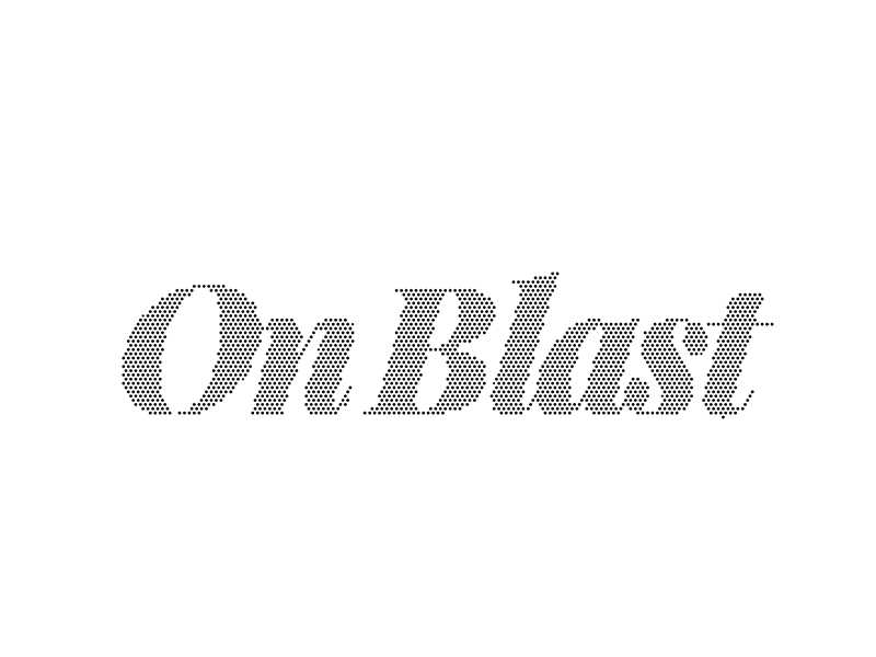Exploration for On Blast Branding Project concept script gif lettering logo design