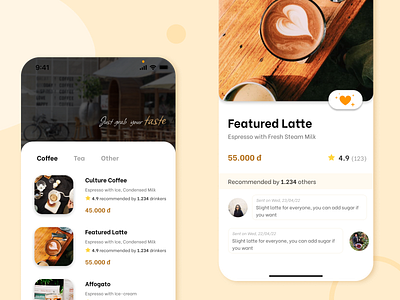 Coffee App Concept app coffee design mobile ux