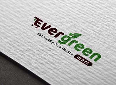 Logo fro business branding business design food green illustration logo mart nature shop typography vector