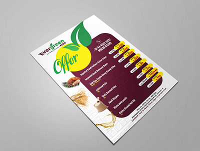 Flyer for Offer branding business grocery logo mart office promotion shop vector