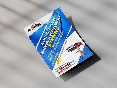 Flyer Design for offer badminton blue branding business chennai designer design offer sport sports branding sports design tennis