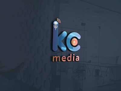 Logo for Social Media branding channel design illustration kc logo media typography vector youtube