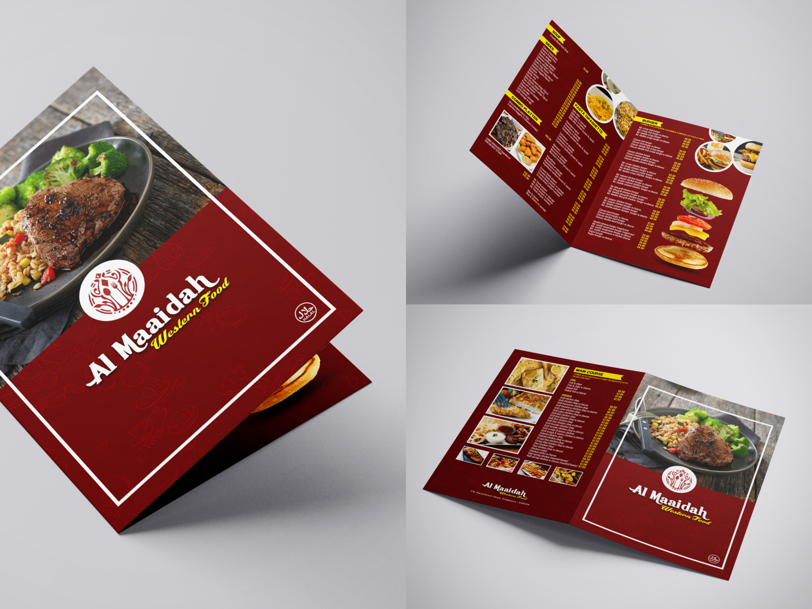 Food Menu Card for Al Maaidah by Mohamed Fehath on Dribbble