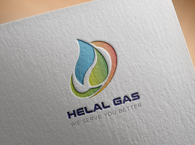 Logo Vector blue branding business design gas illustration industrial logo vector