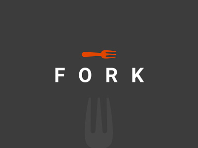 Fork agency logo branding branding agency branding and identity branding design dark dark logo dark mode digital marketing digital marketing agency fork forks helvetica logo marketing marketing agency red red logo simple logo spoon typography