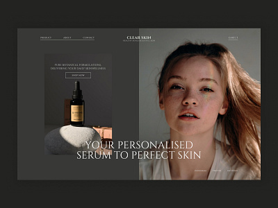Natural cosmetics online store beauty cosmetic e commerce e commerce website face serum natural cosmetics online store shop ui ux webdesign