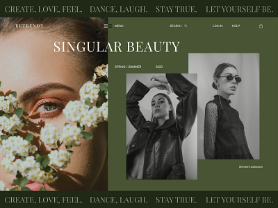 Shop clothing clothes design e shop ecommerce elegant fashion homepage store ui ux web website