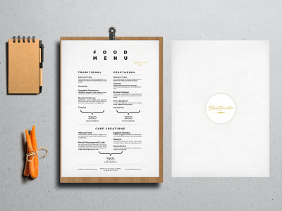 Modern restaurant menu design