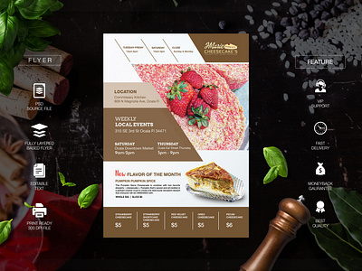 Amazing food product business flyer design