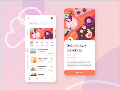 Solo Bakery app design icon illustration typography ui ux vector