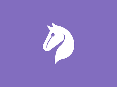 Horse flat horse icon logo