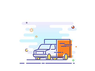 Line Illustration icon line mbe truck