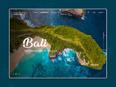 Wonderful Indonesia bali indonesia travel traveling ui uidesign uiux webdesign